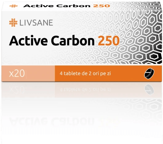 LIVSANE Aktivni ugalj 20 tableta